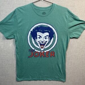 THE JOKER Batman T-Shirt Green DC Comics Originals Retro Graphic Men's Large